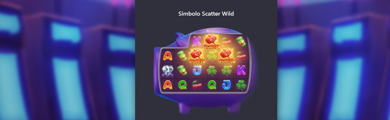 Símbolos Scatter Wild do Lucky Piggy