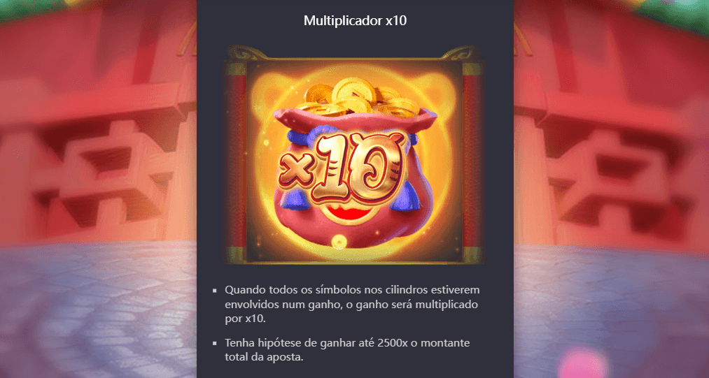 Multiplicador x10 do Fortune Tiger