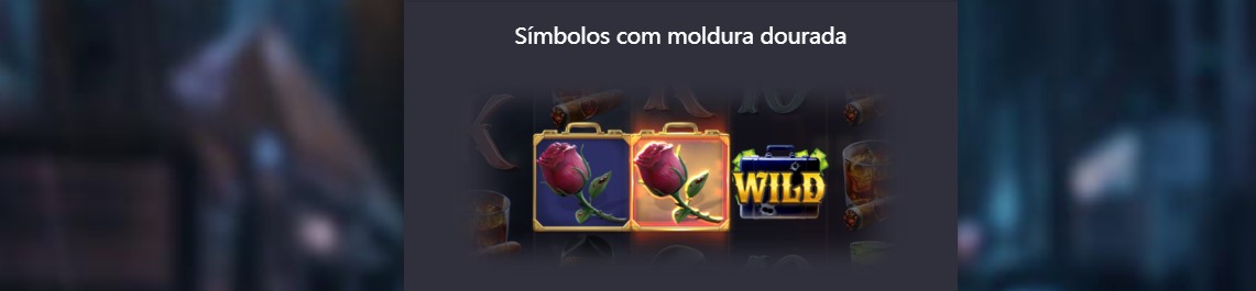 Símbolos emoldurados em ouro Mafia Mayhem